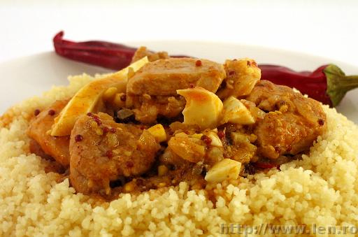 Curry chicken with couscous